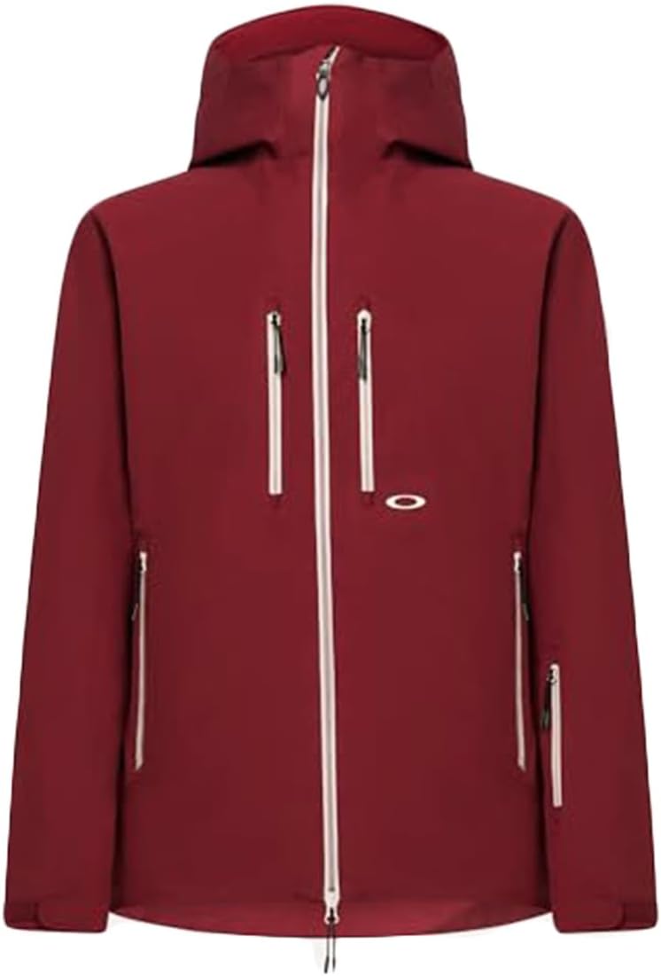 Oakley Mens Kendall Recycled Shell Jacket 2.0, Iron Red, Medium