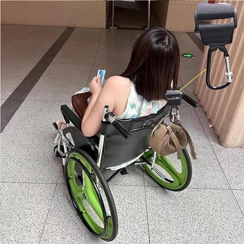 LIGHUFEIC 4 Pcs Walker Hook Hanging,Versatile Anti-Fall Off Stroller Hooks for Hanging Diaper Bags Walker Rollator Crutches Wheelchair, Purses, and Shopping, Hang It Anywhere You Need It(Black) - Thumbnail 6