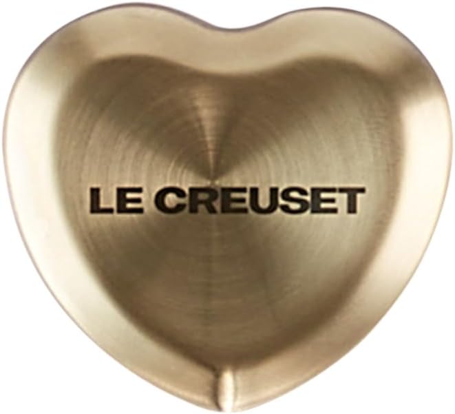 Figural Heart Knob, Large, 45mm, Light Gold