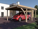 leimholzbogen für pergola Flachdach - Carport Carport SAN MARINO I Leimbinder 400x600 cm mit 1 Leimholzbogen Flachdachcarport