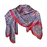 Pañuelo de tela con estampado al estilo cachemira