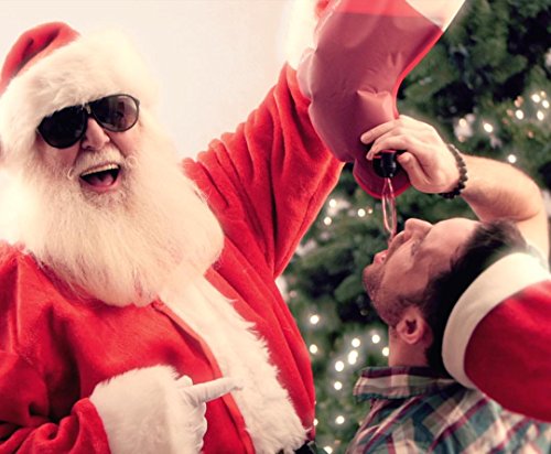 Santa's Stocking Flask For Party: 2.25 Liter Flasks Make Funny Yankee Swap Gifts, White Elephant Gifts, Funny Gag Gifts, Santacon Accessories And Holiday Party Decorations #TOP4