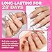 UNA GELLA Short Almond Nail Tips: 504PCS Short Fake Nails Soft Press On Gel Nail Tips Pre Shaped Almond Shape Home Nail Extension Full Cover, 12 Sizes Acrylic Gelly Tips