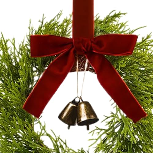 Corona navideña mini para decorar cenas de invierno y fiestas 5