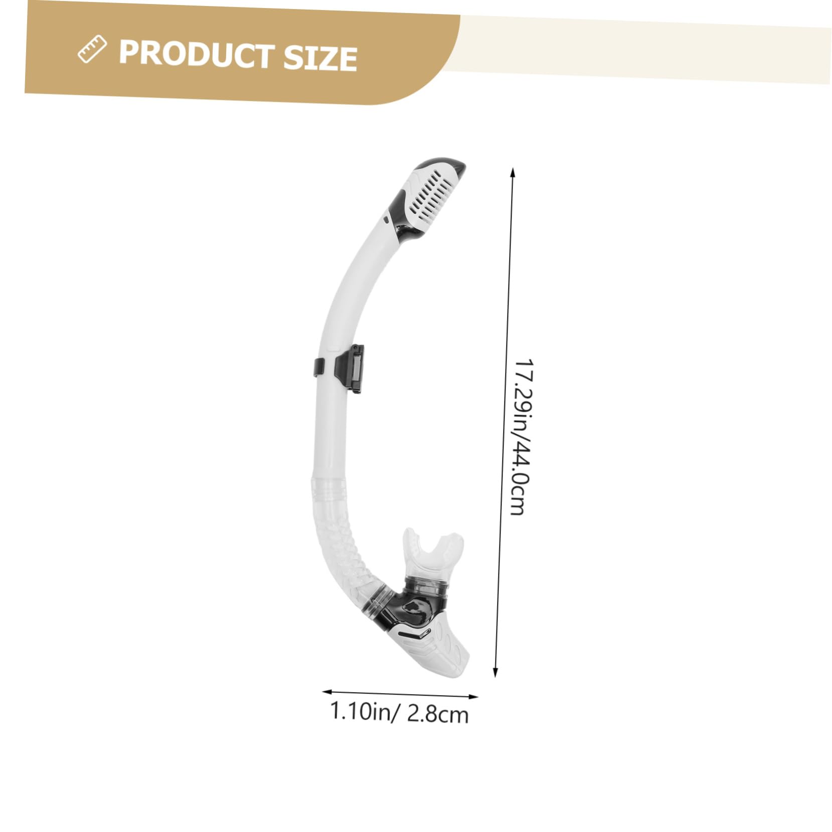 HANABASS Soft and Flexible Snorkel Ventilated Design Dry Snorkel Tube for Scuba Diving Gear