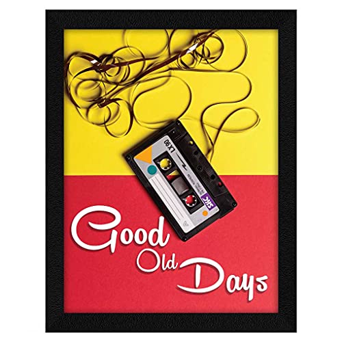 ArtX Paper Motivational Quote Good Old Days Wall Frame Art Painting, Multicolor, Motivational, 10 X 13 Inches, Set of 1