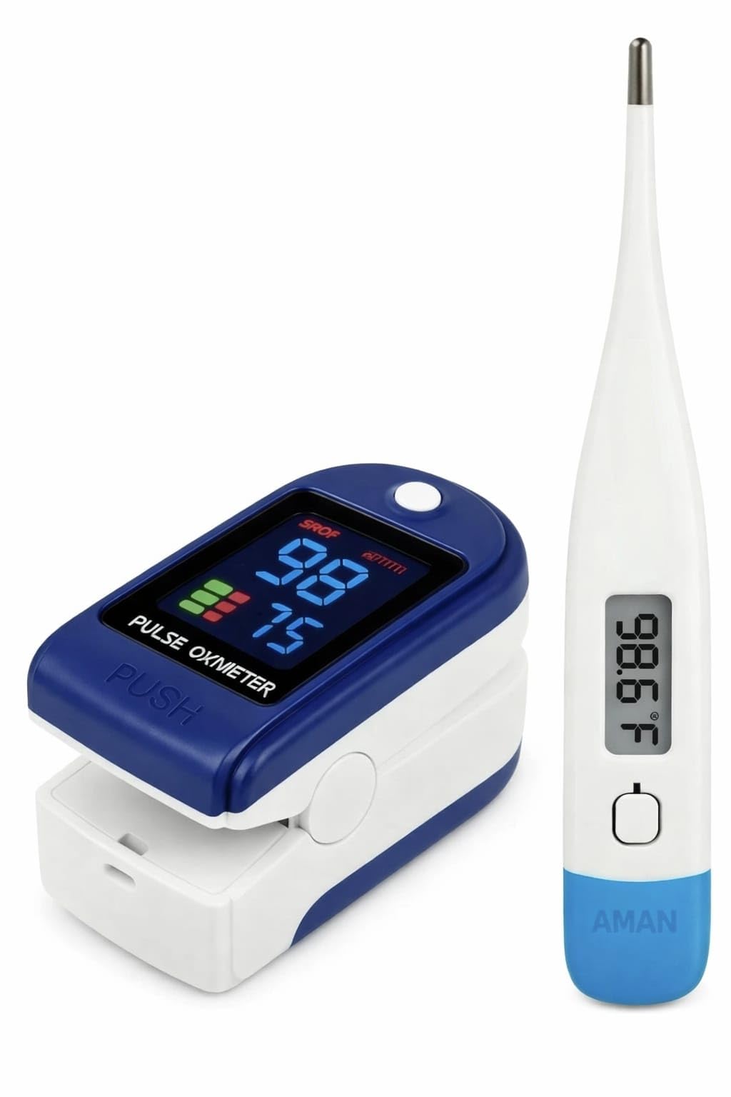 Pulse Oximeter & Digital Thermometer Combo | Accurate SpO2, Pulse Rate & Fast Temperature Reading | Medical Grade | For Home & Clinical Use-image-8