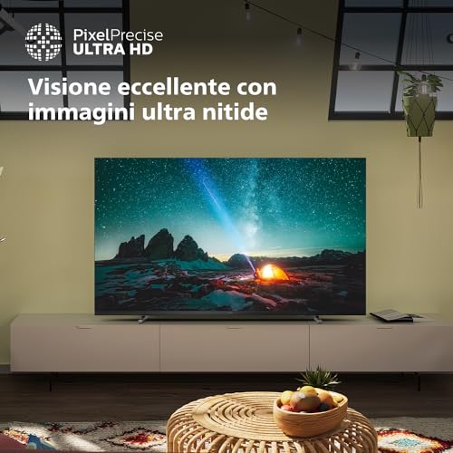 Philips 75PUS7609 4K LED Smart TV - Display 75’’ con piattaforma Titan OS Pixel Precise Ultra HD e Dolby Atmos Sound, funziona con Alexa e Google Voice Assistant– Cornice grigio antracite - Immagine 1