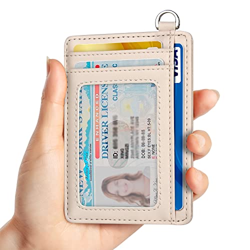 Image of Slim Minimalist Front Pocket Wallet, RFID Blocking Credit Card Holder Wallet with Detachable D-Shackle for Men Women