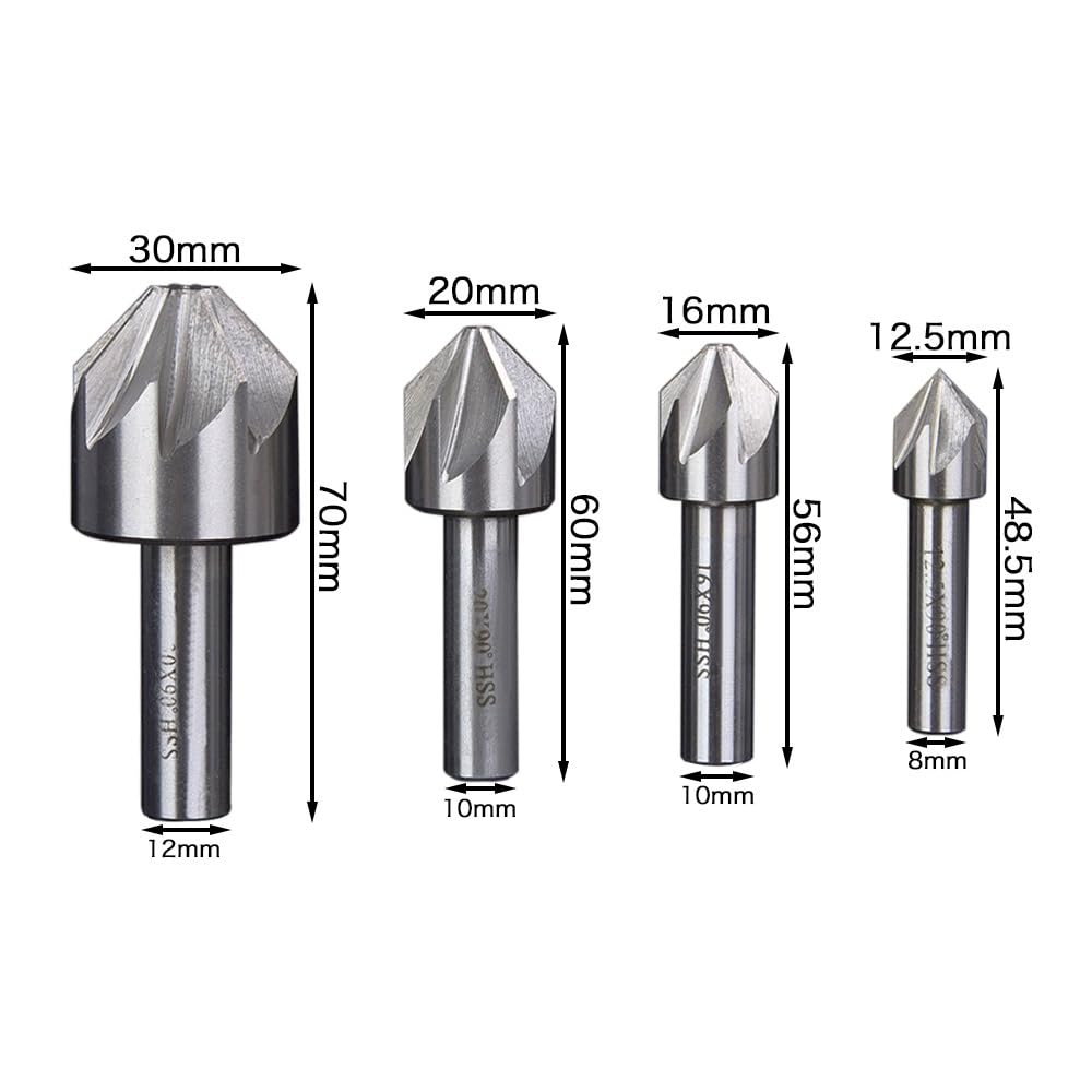 Frez z węglika spiekanego, 1 szt. Wiertło stożkowe 120 stopni, średnica 6 mm-50 mm Frez trzpieniowy do gratowania metalu z fazowaniem(35mm)