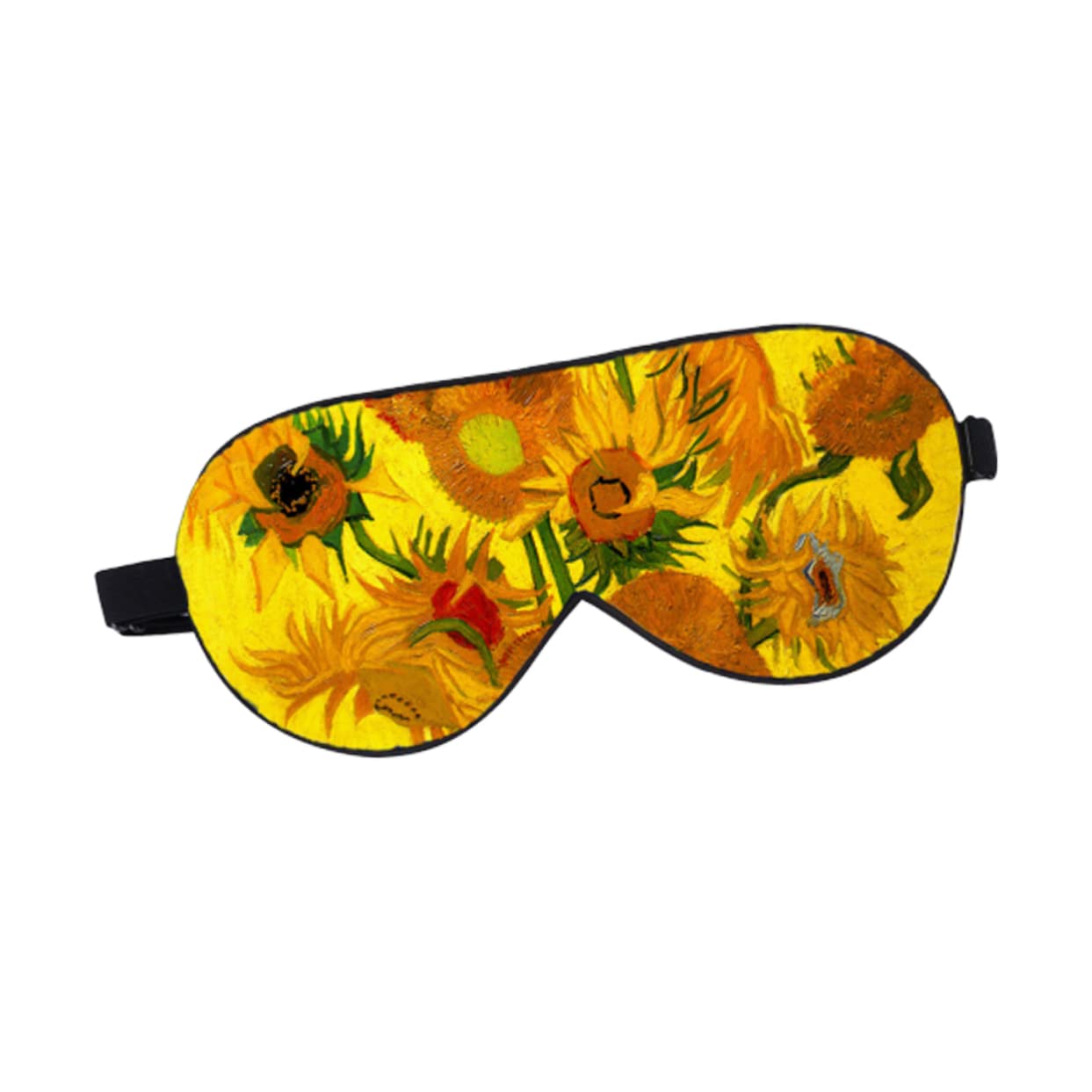 SOLUSTRE 3stücke Sunflower Pattern Doppel-lagen Seiden Schlafmaske Bequeme Augenbinde Für Ungestörten Schlaf Für Und Zuhause Leicht Und Atmungsaktiv Blockiert Licht