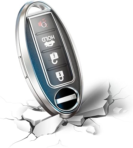 Funda para llavero de Nissan de 3 botones TPU suave de 360 grados funda protectora para llave de automóvil para Nissan Altima Maxima Murano Rogue