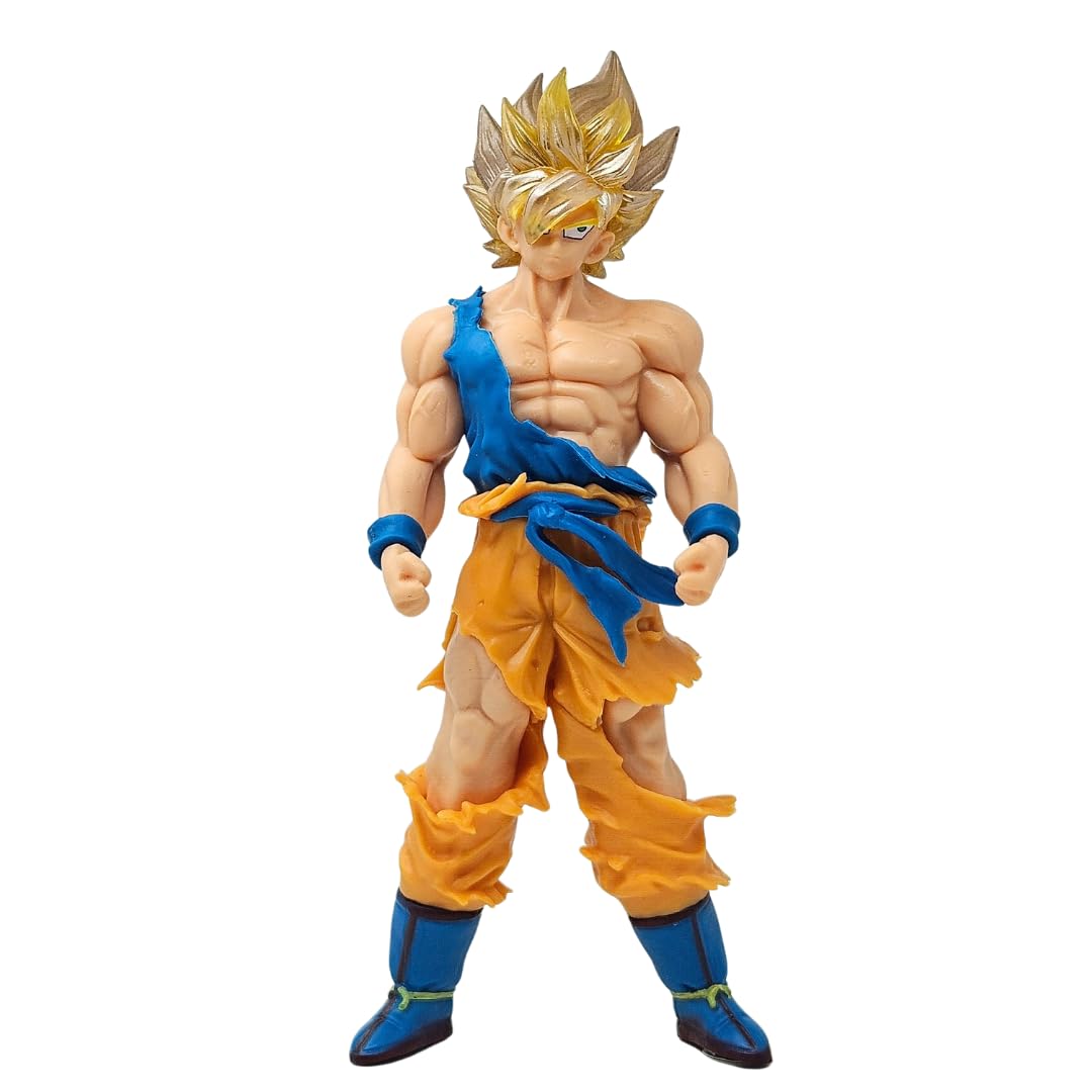 Goku Action Figure Ultra Instinct Dragon Ball Z Action Figures MUI Anime Action Figures Premium DBZ Action Figure 18CM for Anime Gift,Office Table,Study Table (Super Saiyan)