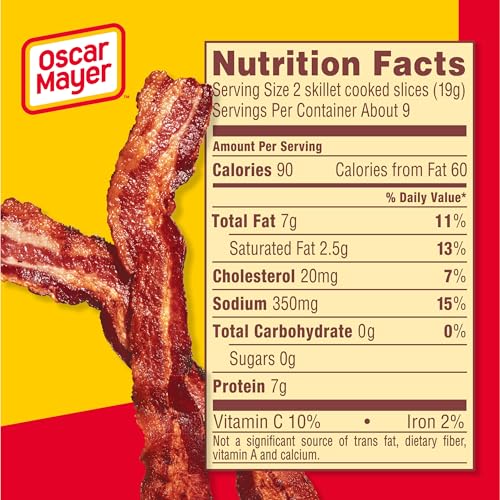 Oscar Mayer Naturally Hardwood Smoked Bacon, 16 oz Pack, 17-19 slices