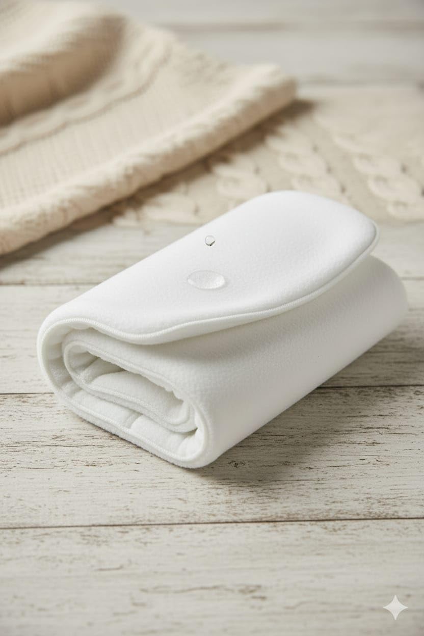 Kritiu 4-Layer Booster Pads for Cloth Diaper | High Absorbent 4 Layer Washable and Reusable | Wet Free Booster Inserts | The Ultimate Baby Cloth Diaper Soaker Inserts (White Pack Of 8) - Image 4 thumbnail