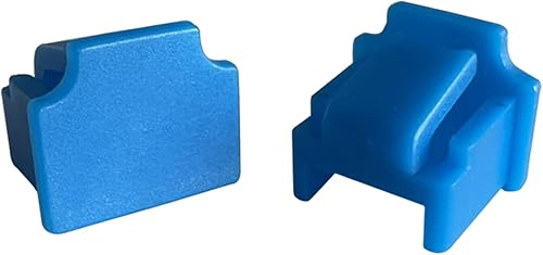20 protectores RJ45, puerto de concentrador Ethernet, cubierta antipolvo para puerto hembra RJ45 (azul)