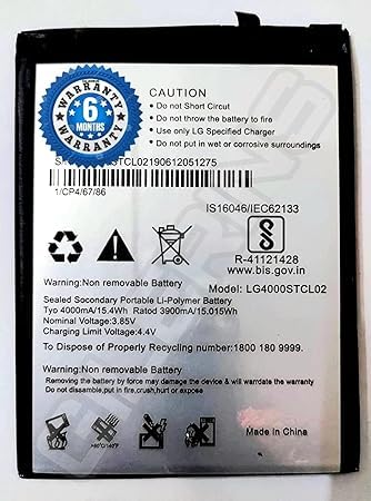 Image of Original LG4000STCL02 Battery for LG W30 LMX440IM LMX440ZM Battery with 6 Month Warranty**(S00260)