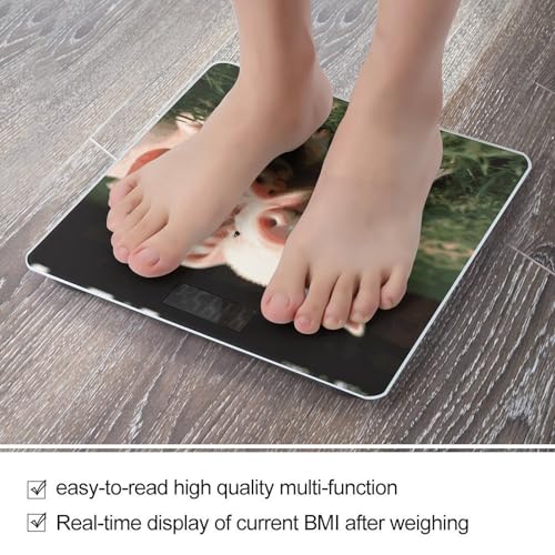 Báscula digital corporal con pantalla LCD y cinta métrica miniatura 5