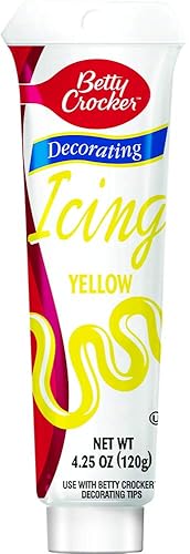 Betty Crocker Glaseado decorativo amarillo limón, 4.2500 onzas (paquete de 6)