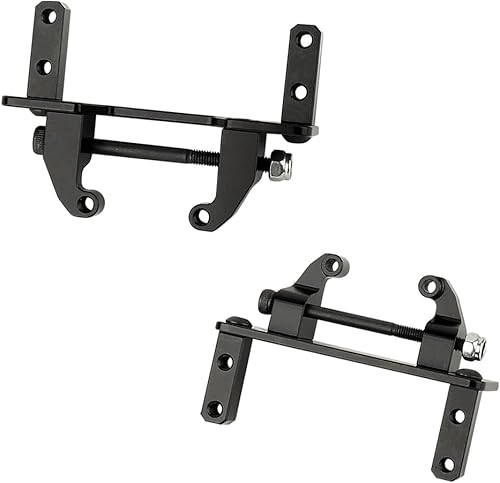 Miniatura 3 de RZXYLRC 110 Metal Axle Servo Mount Base Stand para Axial SCX10 II 90046 AR44 Axle RC Crawler Car Upgrade Part (negro)