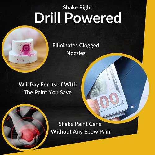 Spray Can Paint Shaker Mixer - Drill Powered Paint Shaker Electric Paint Shaker Miniature Spray Paint Shaker Paint Can Shaker Electric Rattle Can Shaker Electric Paint Shaker Without Handle - Thumbnail 3