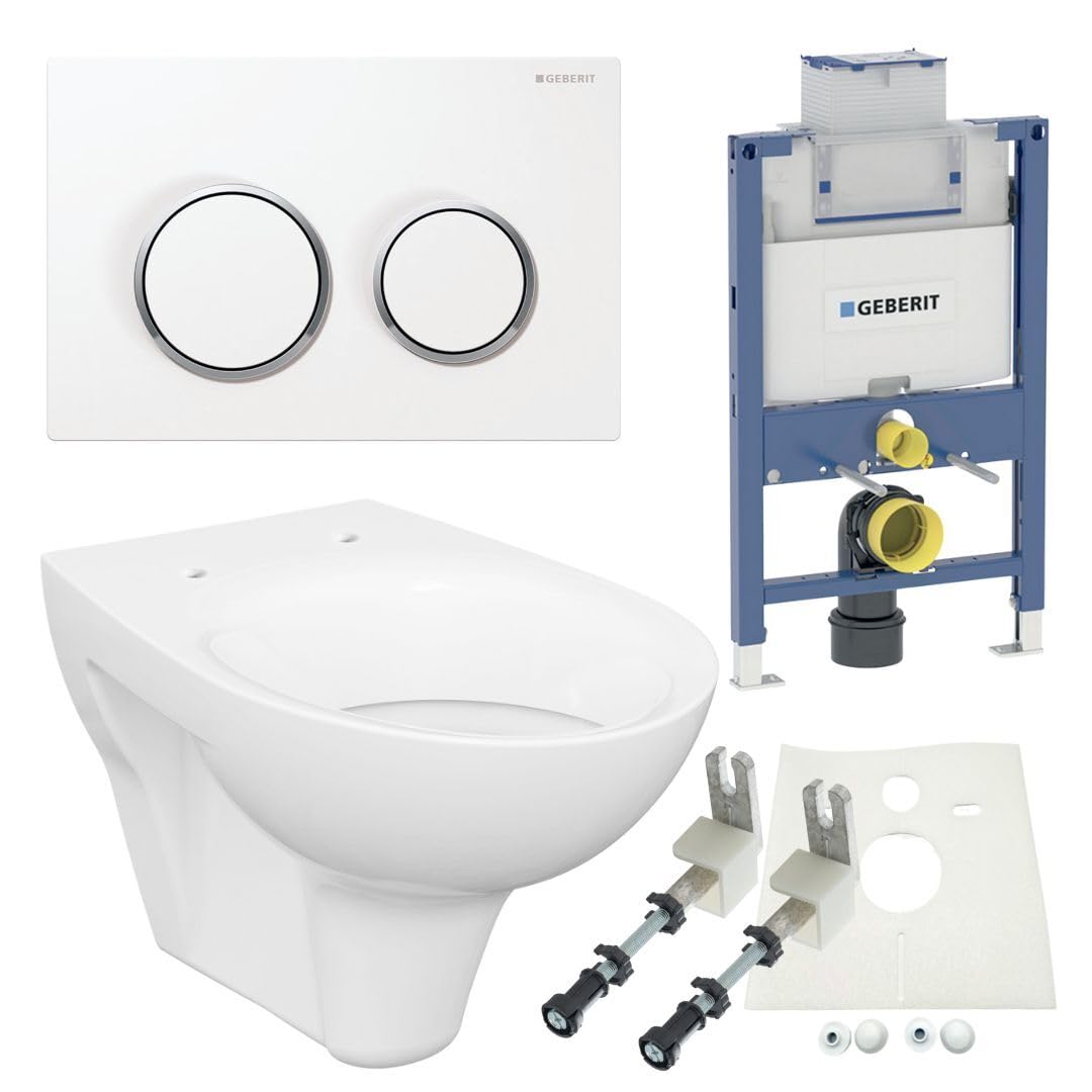 Vorwandelement Spülkasten Omega 82 cm Design WC Betätigungsplatte WC Sitz SoftClose Set