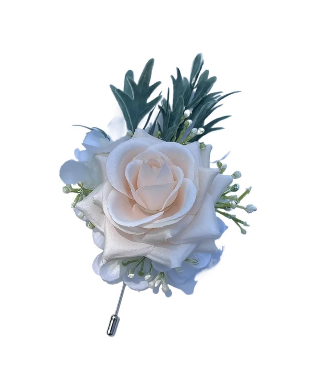 Fiori all'Occhiello Boutonniere Rosa for Uomo Sposo Classico Corsage Matrimonio Fiore Artificiale Decorazione Fiori di Seta