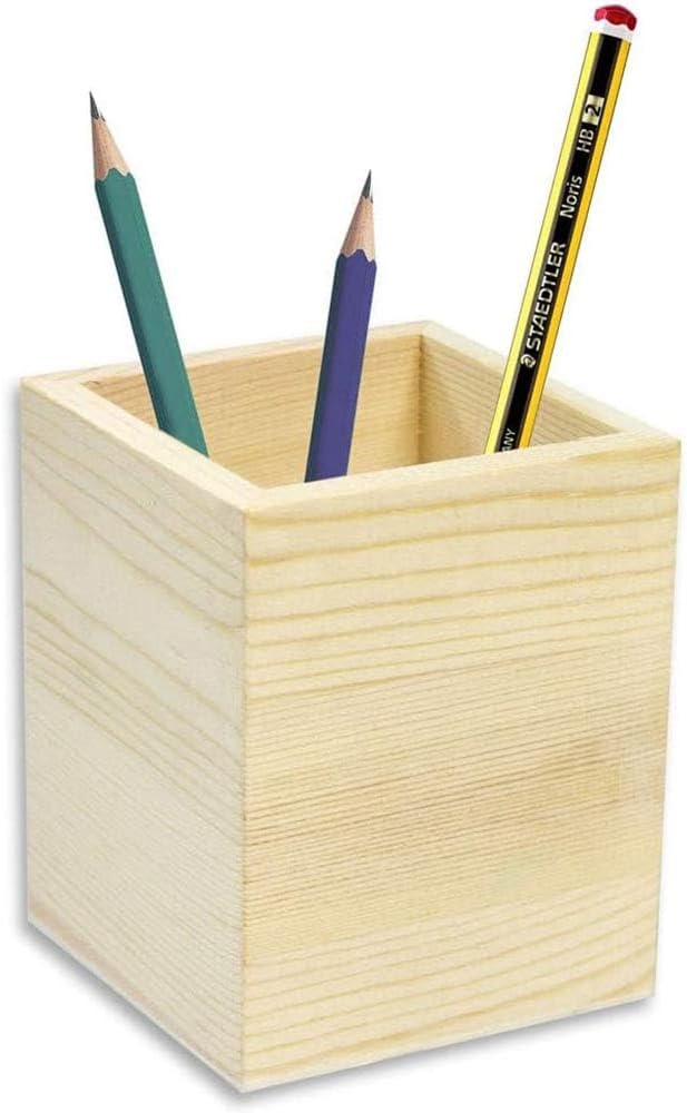 Portapenne In Legno Per Scrivania - Organizer Moderno, Design Minimalista - Foto 4