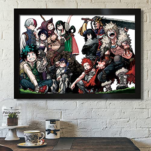 Klassische Popularität Japan Anime My Hero Academia Menschen retten Supermacht Persönlichkeit Held Krieger Leinwand HD-Drucke Gemälde Wandkunst Poster Wohnkultur Cover