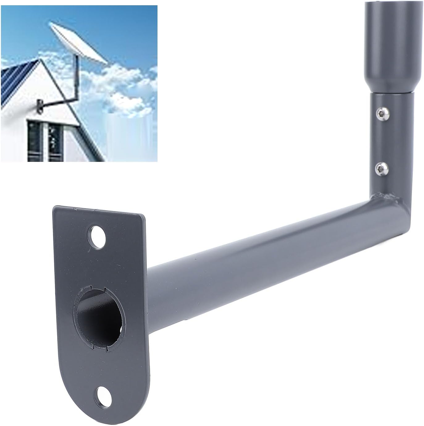 Mounting Kit, Mount for Standard Actuated Dish, for High Performance Dish, Metal Roof Mount Bracket, Internet Pole Mount