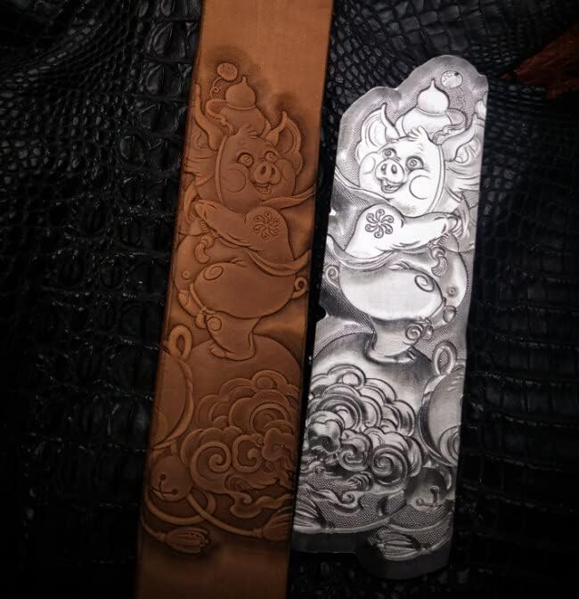 animal embossing mould for leather,designer curling belt Leather craft template aluminum alloy embossing mold - (Color: 18.5x4cm)