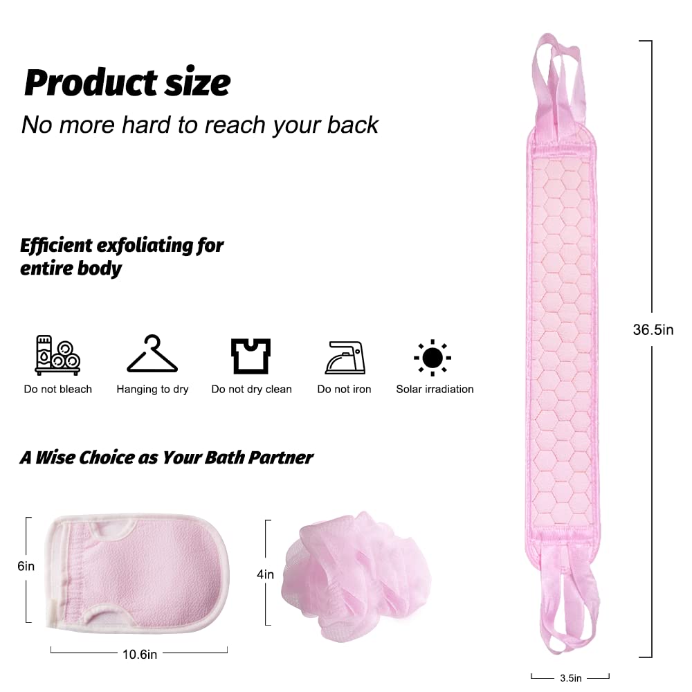Amazon | DASSEN (ダッセン) 角質除去用バックスクラバー&角質スポンジ