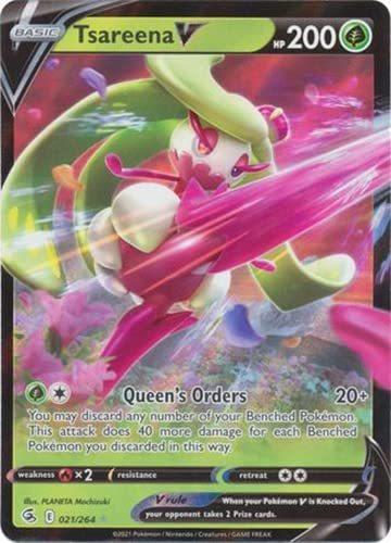 Amazon.com: Tsareena V - 021/264 - Ultra Rare - Sword & Shield