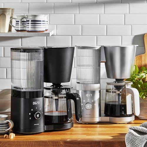 Image of ZWILLING Enfinigy Glass Drip Coffee Maker 12 Cup, Awarded the SCA Golden Cup Standard, Black