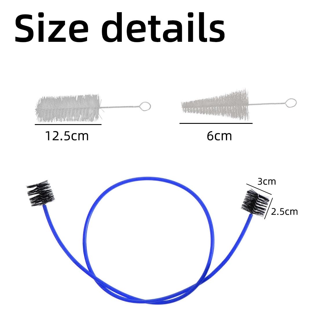 Kit Pulizia Tromba 4 Pezzi - Spazzole Per Bocchino, Valvole, Panno, Per Manutenzione Strumenti