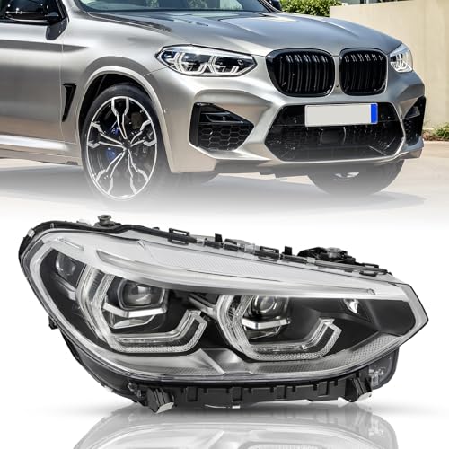 TUSDAR Headlight Assembly Fit for 2018 2019 2020 2021 BMW X3 X4 G01 G02 G08, Full LED w/Adaptive LED Projector Headlamp Replacement Right Side