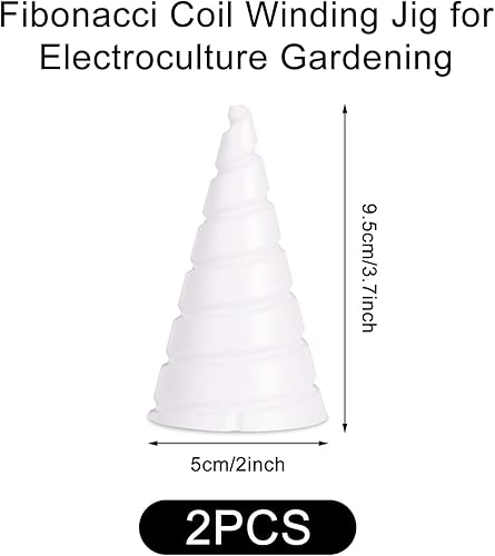 Miniatura 2 de 2 plantillas de bobina en espiral, antena de jardinería de cobre de gran tamaño, herramienta de fabricación de antena de alambre de cobre para