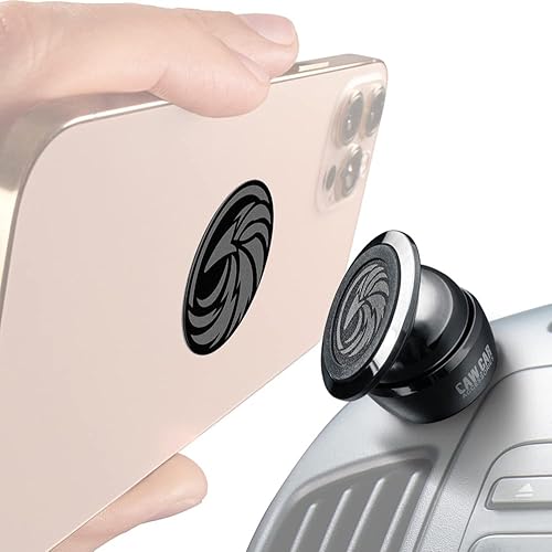 Soporte Universal Magnético para Teléfono de Coche - Soporte de Coche de Metal Completo para Smartphone y GPS - Soporte para Teléfono Celular