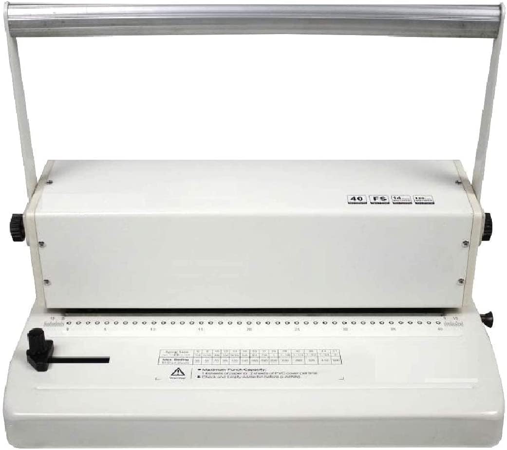 Dotpot Spiral Binding Machine A4 / 14-16 Sheets of 70 GSM & 40 Holes Heavy Duty Machine (Multi Colour)