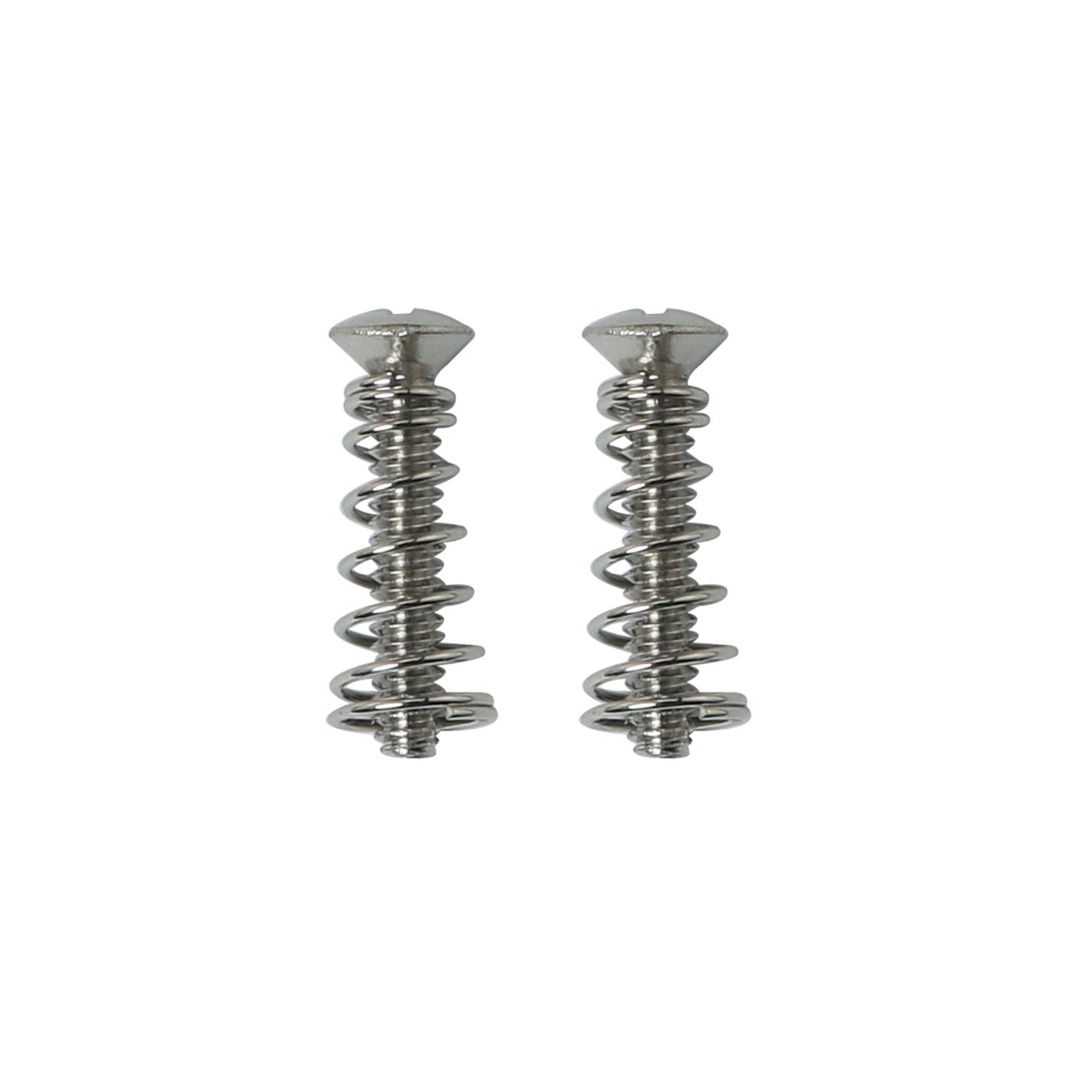 DGBRSM 2PCS 6-32X3/4 inch Silver Stainless Steel Single Coil Pickup Mounting Screws and Springs Set for Electric Guitar
