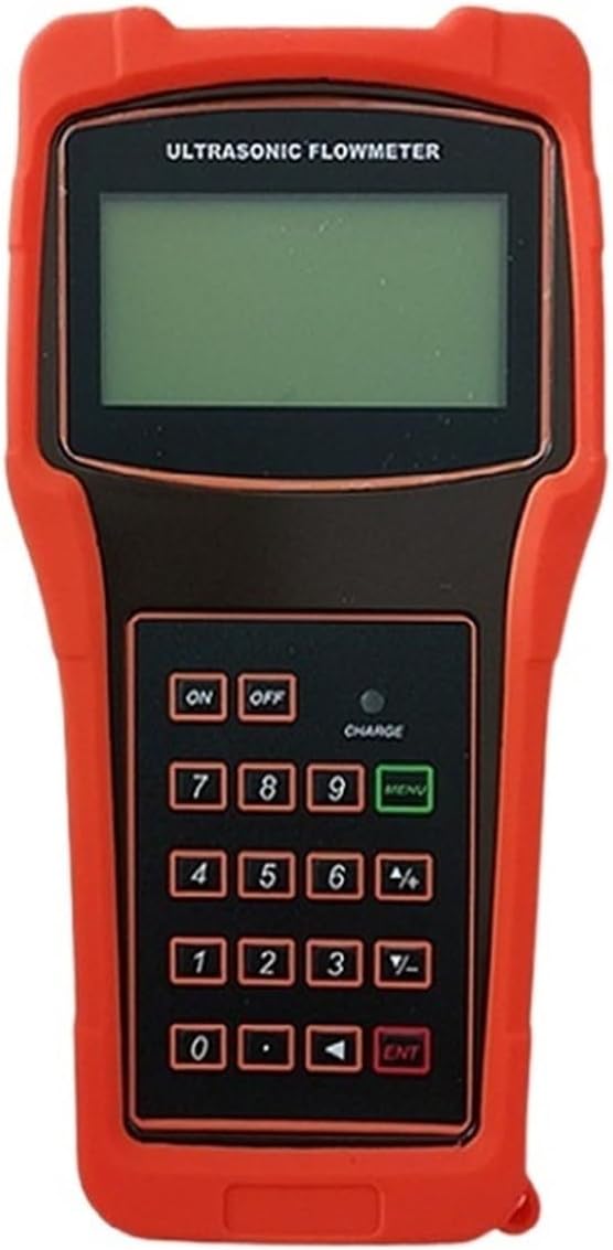 Water Flow Meter Handheld Portable Ultrasonic Flow Meter, Clamp On Liquid Gauge for External Measurement