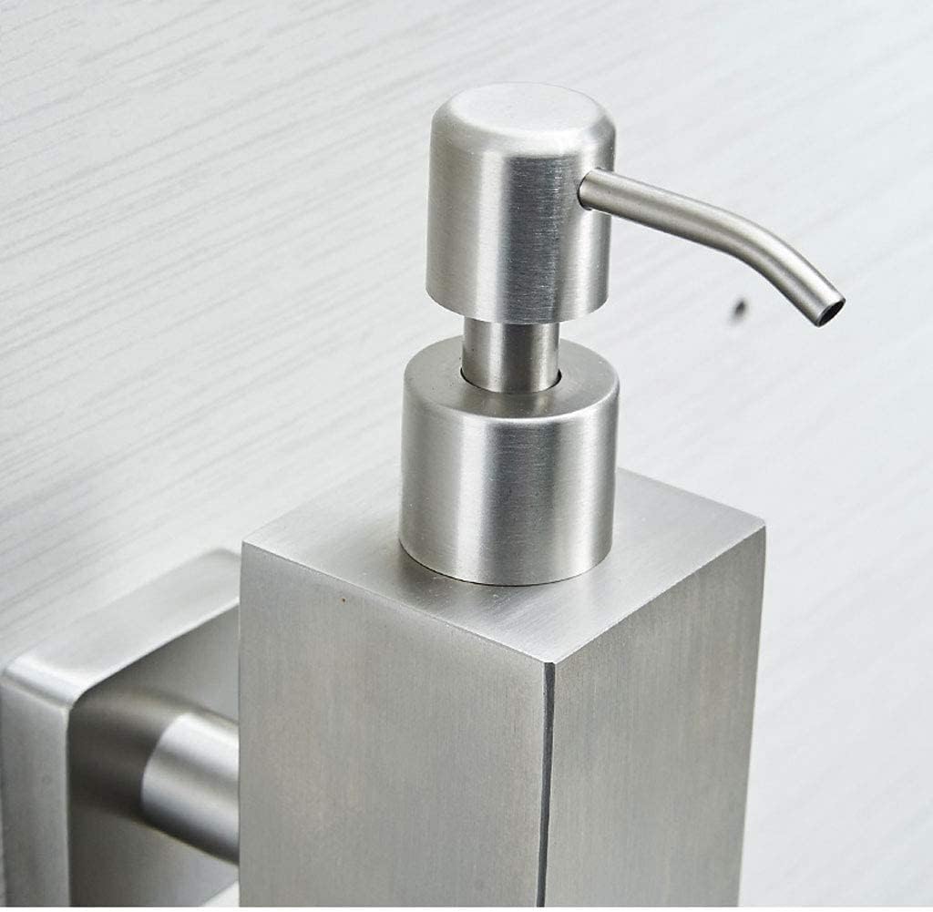 Soap Dispenser Pump Bathroom Kitchen Stainless Steel Countertop Lotion Liquid Bottle Hand Wash Rust Proof
