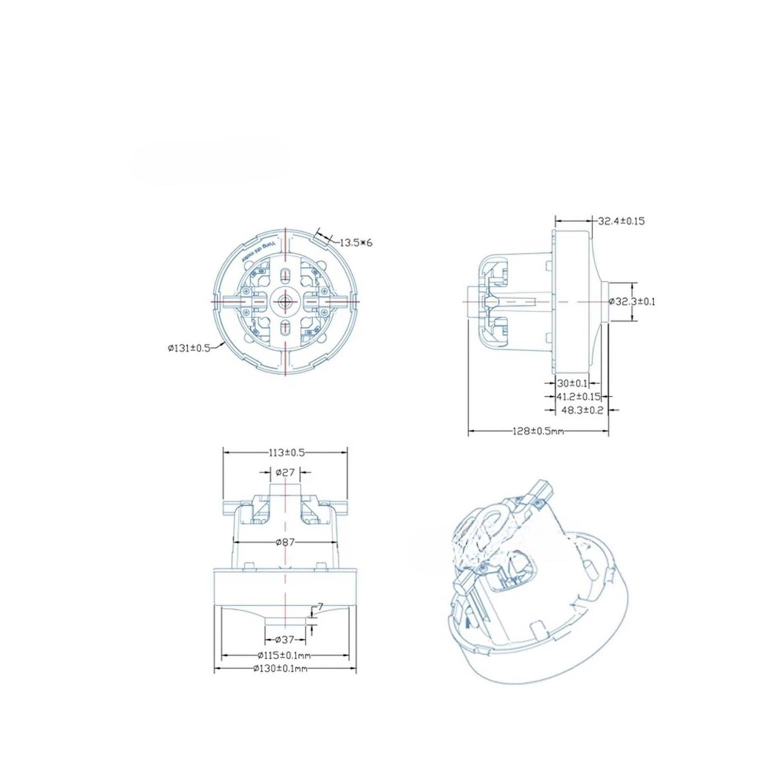 Motore Di Potenza, Compatibile Con KARCHER, BV5 T12/1 T15 T17 T10, 230 V 1200 W, Accessorio For La Pulizia Del Pavimento