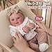 BABESIDE Lifelike Reborn Baby Dolls Tess - 17Inch Cute Soft Vinyl Realistic-Newborn Baby Doll Poseable Smiling Real Life Baby Dolls with Complete Accessories for 3+ Years Old Gifts