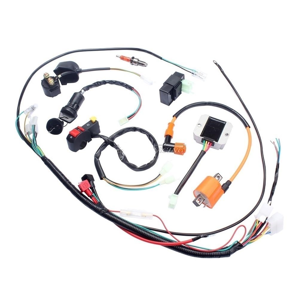 Kits completos de bobina encendido CDI chispa arnés cableado eléctrico para 150cc