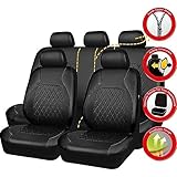 Car Cover Seats Full Set for Dacia Duster 2.Gen 1.Gen HM HS 2010-2015 2016 2017 2018 2019 2020 2021 2022 2023 2024 2025, 9pcs Set Leather Car Seat Cushion Protectors, Airbag Compatible, 5 seats - Image 7