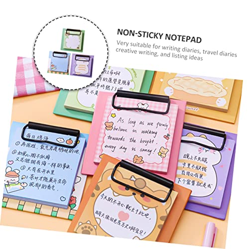 NUOBESTY 3 Pçs Cadernos De Página Pequena Blocos De Notas Mini Notas Adesivas Para Casa Fichário Alm