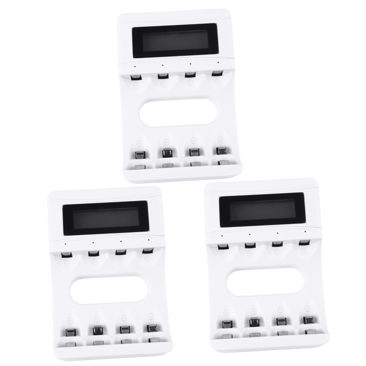 Housoutil 3 Piezas Cargador Banco energía batería Recargable baterías c Recargables d Recargables Portable Charger carregador Cristal liquido baterías NiMH c02 Abdominales
