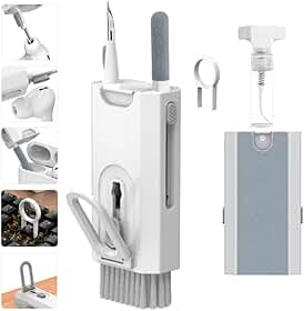 Kit de Limpeza Escovas Multifuncional 8 em 1 Para Eletrônicos Teclados Computador Fone de Ouvido Headset Microfone Monitor Telas Notebook Removedor de Teclas Eletrônicos
