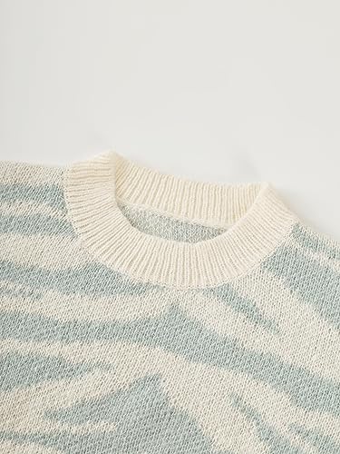 Image of Scacto Women's Chunky Warm Oversized Sweater Long Sleeve Crewneck Pullover Knit Jumper Tops